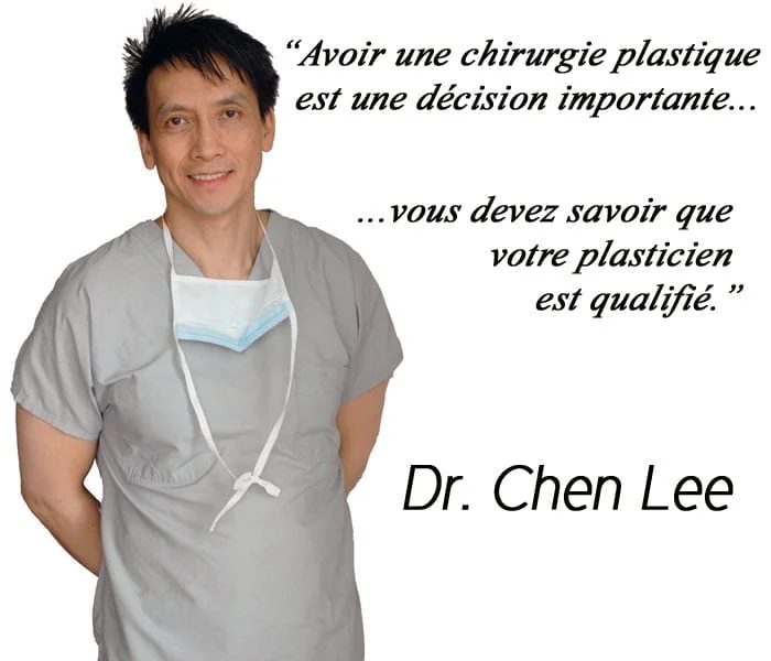 Message du Dr. Chen Lee, chirurgien plasticien certifié à Montréal